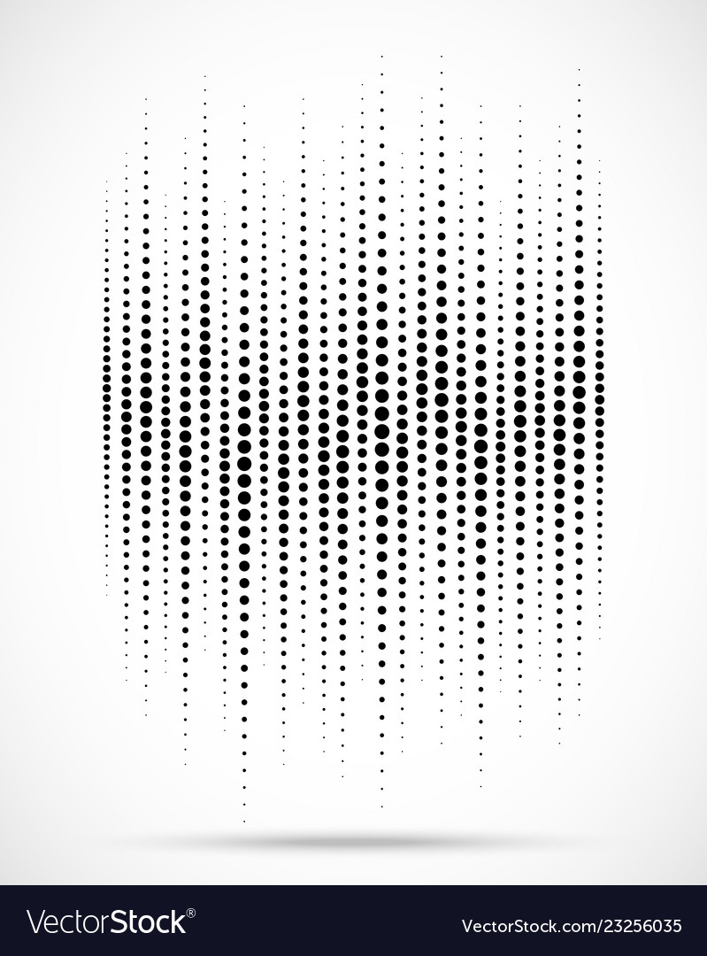 Halftone gradient wave dots texture background Vector Image