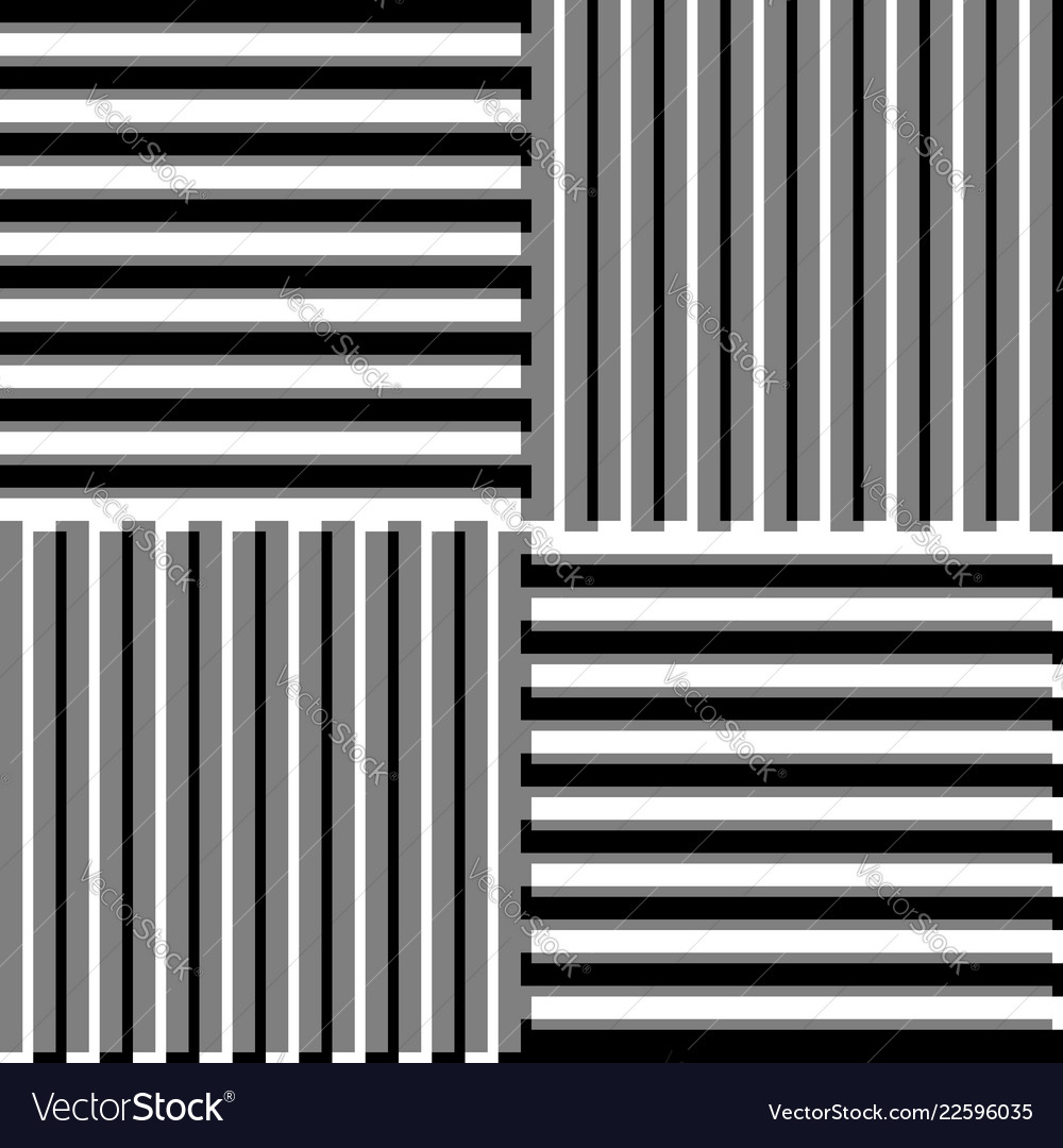 Mosaic of squares with embossed offset line