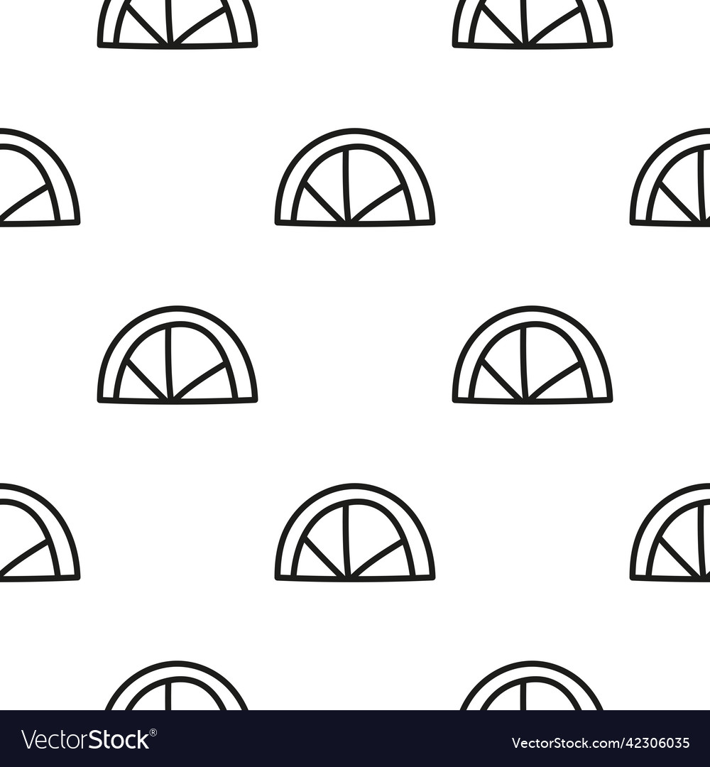 Seamless pattern with lemon slices