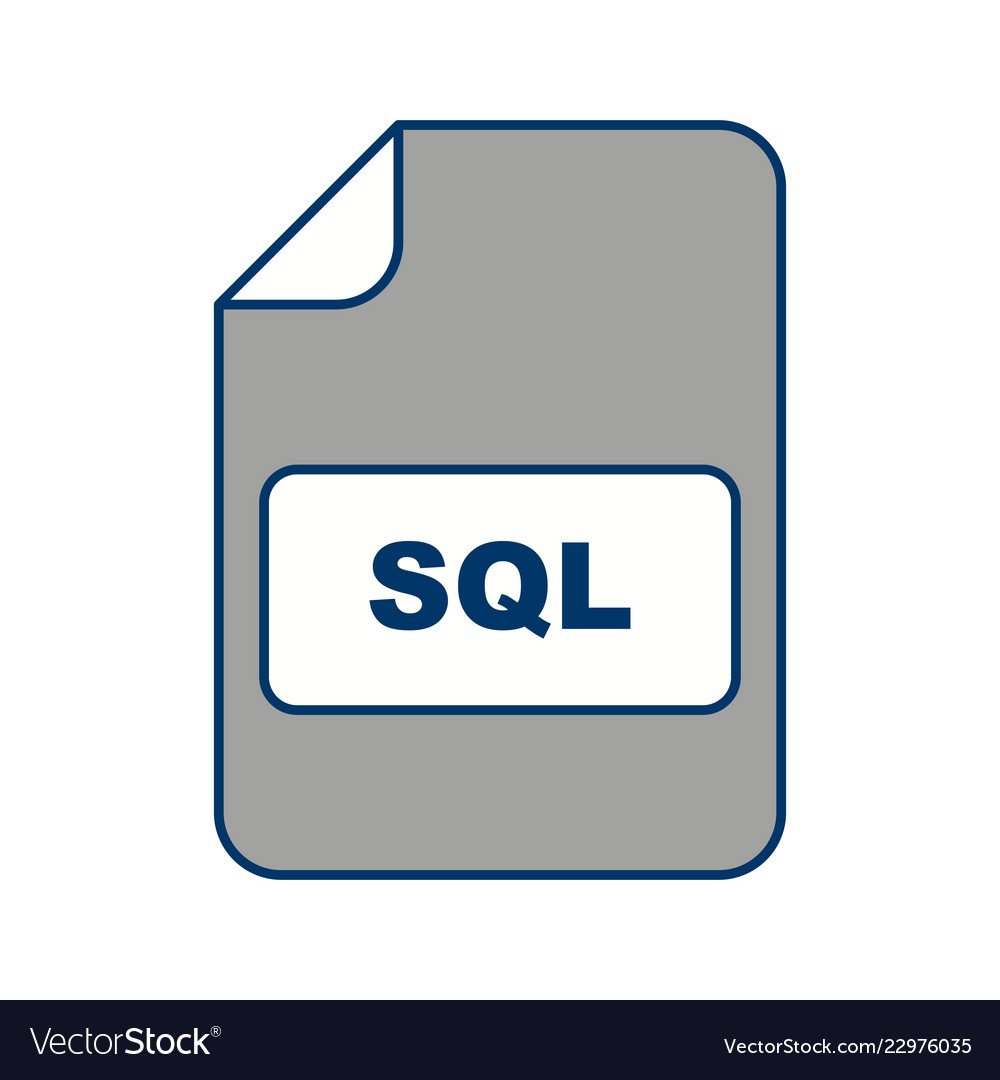 Sql icon Royalty Free Vector Image - VectorStock