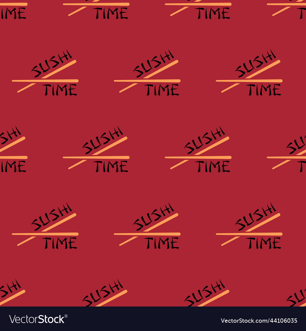 Sushi time seamless pattern to text Vector Image Sushi time seamless pattern to text