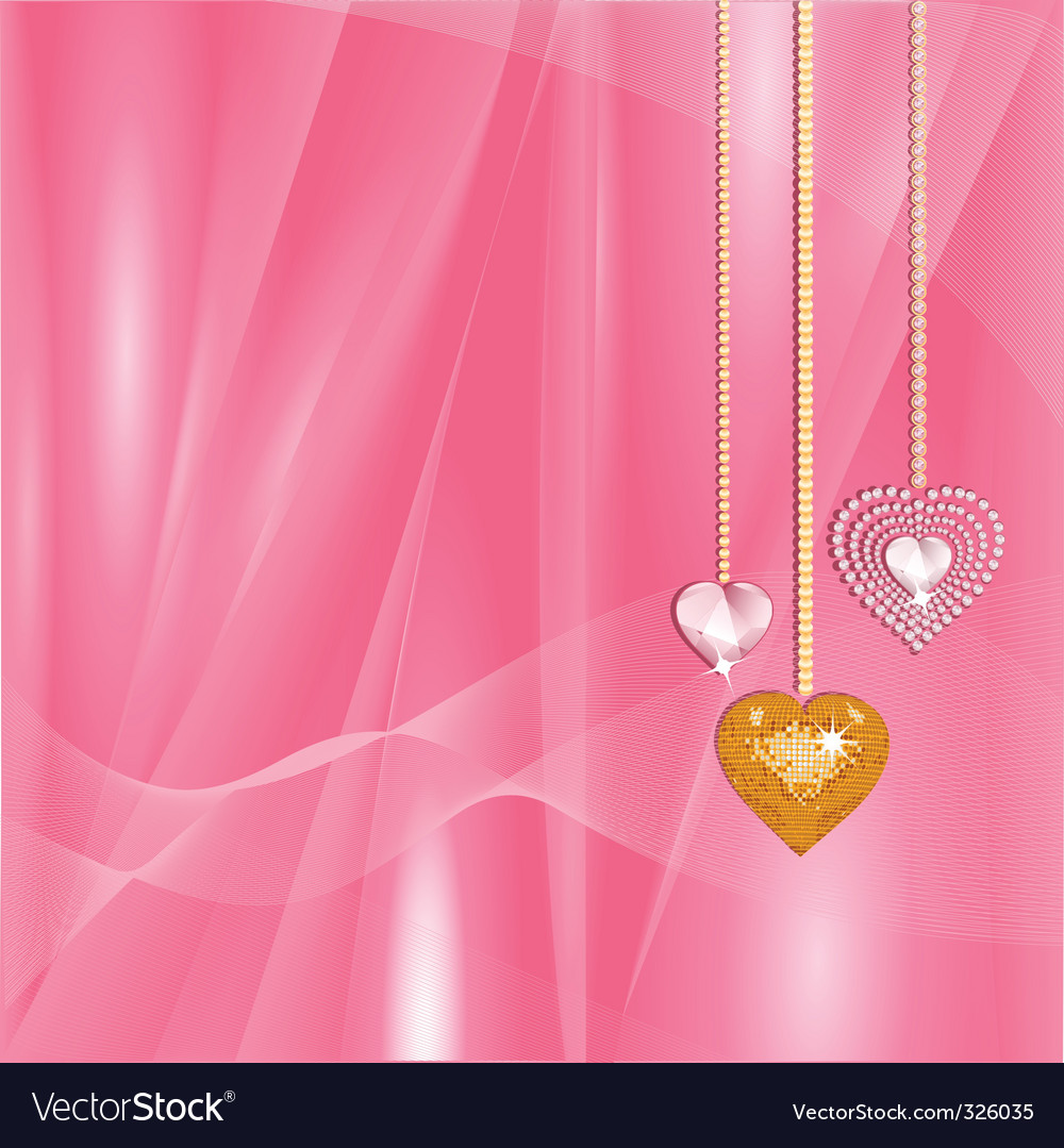 Valentine Gold und Diamant Herzen