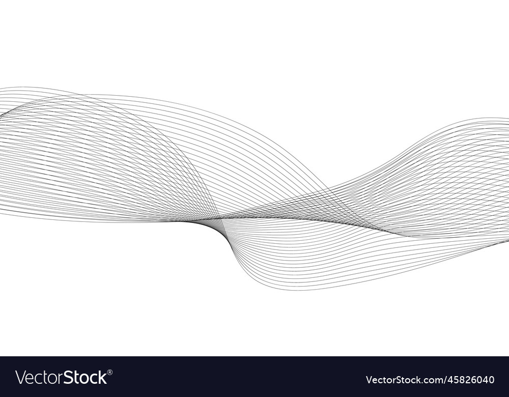 Abstract wave element for design digital