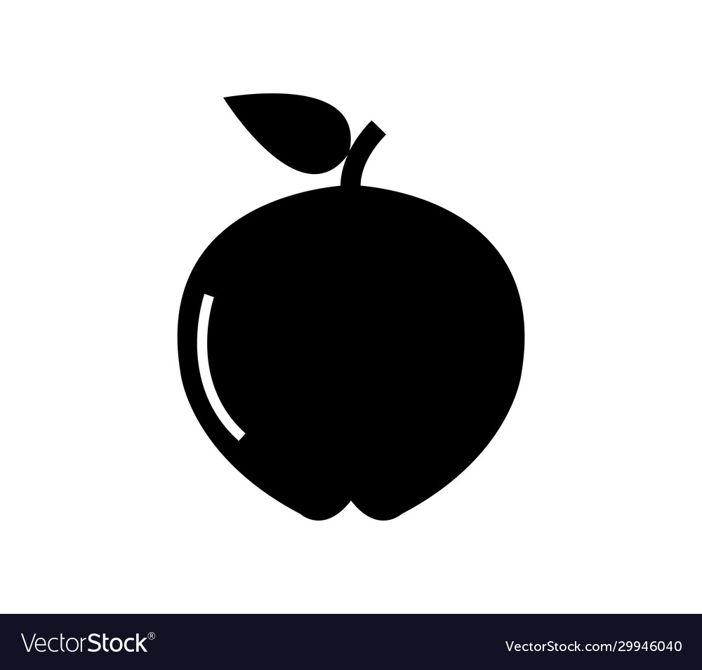 Apple-Symbol auf weißem Hintergrund