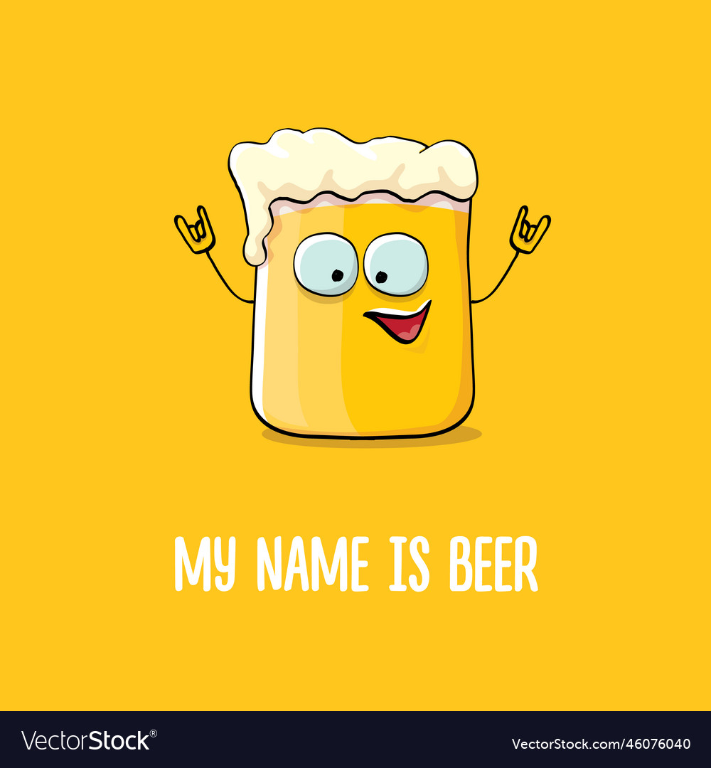 Cartoon funky beer glass character with Royalty Free Vector Cartoon funky beer glass character with Royalty Free Vector