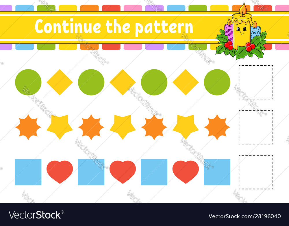 Continue pattern education developing Vector Image Continue pattern education developing