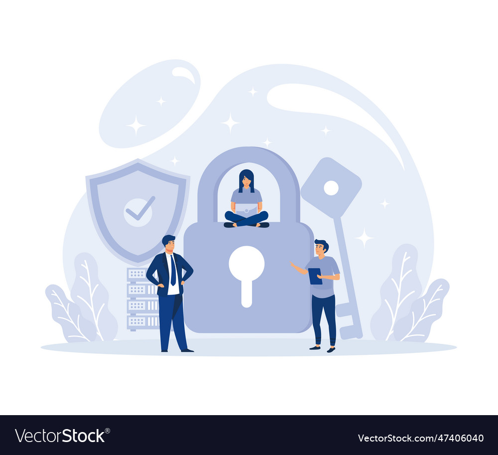 Hacker attack concept database security phishing
