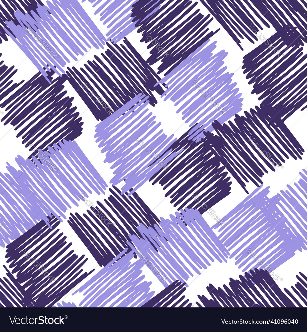 Hand drawn scribbles seamless pattern abstract vector image Hand drawn scribbles seamless pattern abstract