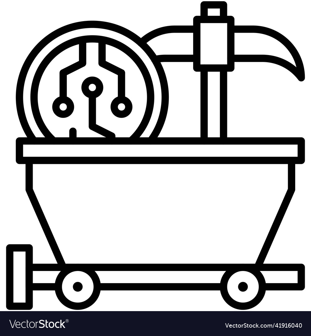 Proof of work icon blockchain related