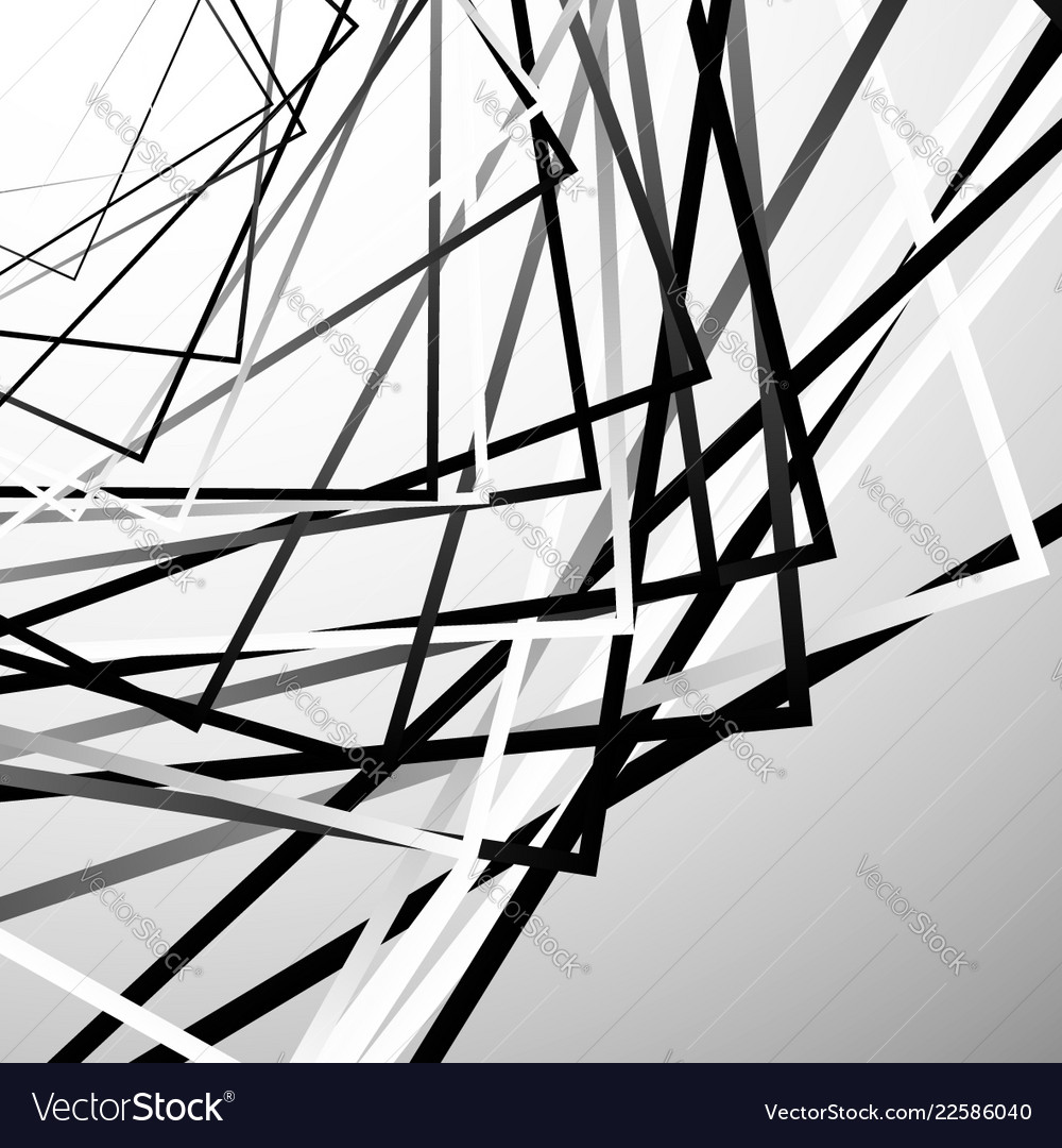 Random chaotic squares abstract geometric element vector image Random chaotic squares abstract geometric element