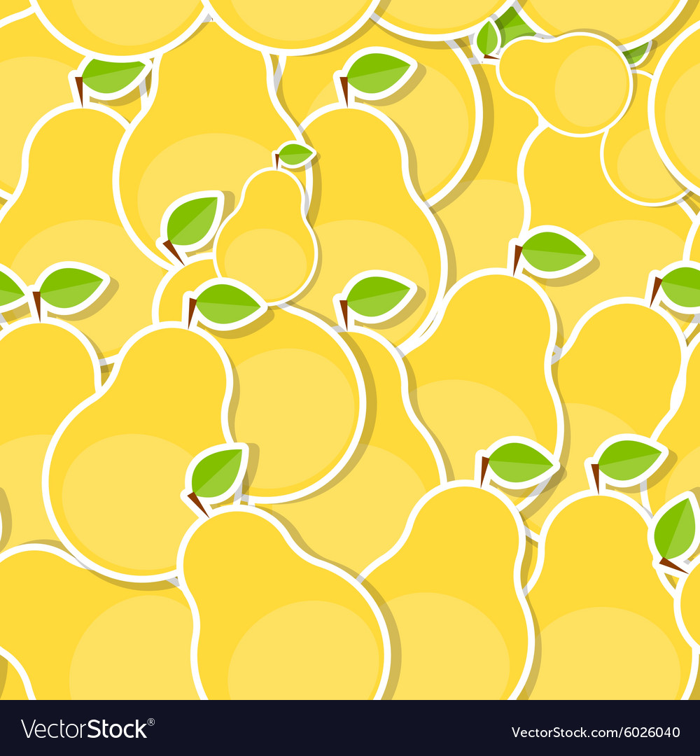 Seamless pattern background from pear