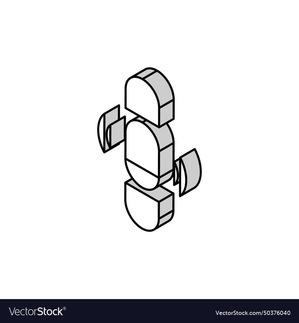 Thin transparent scroll isometric icon
