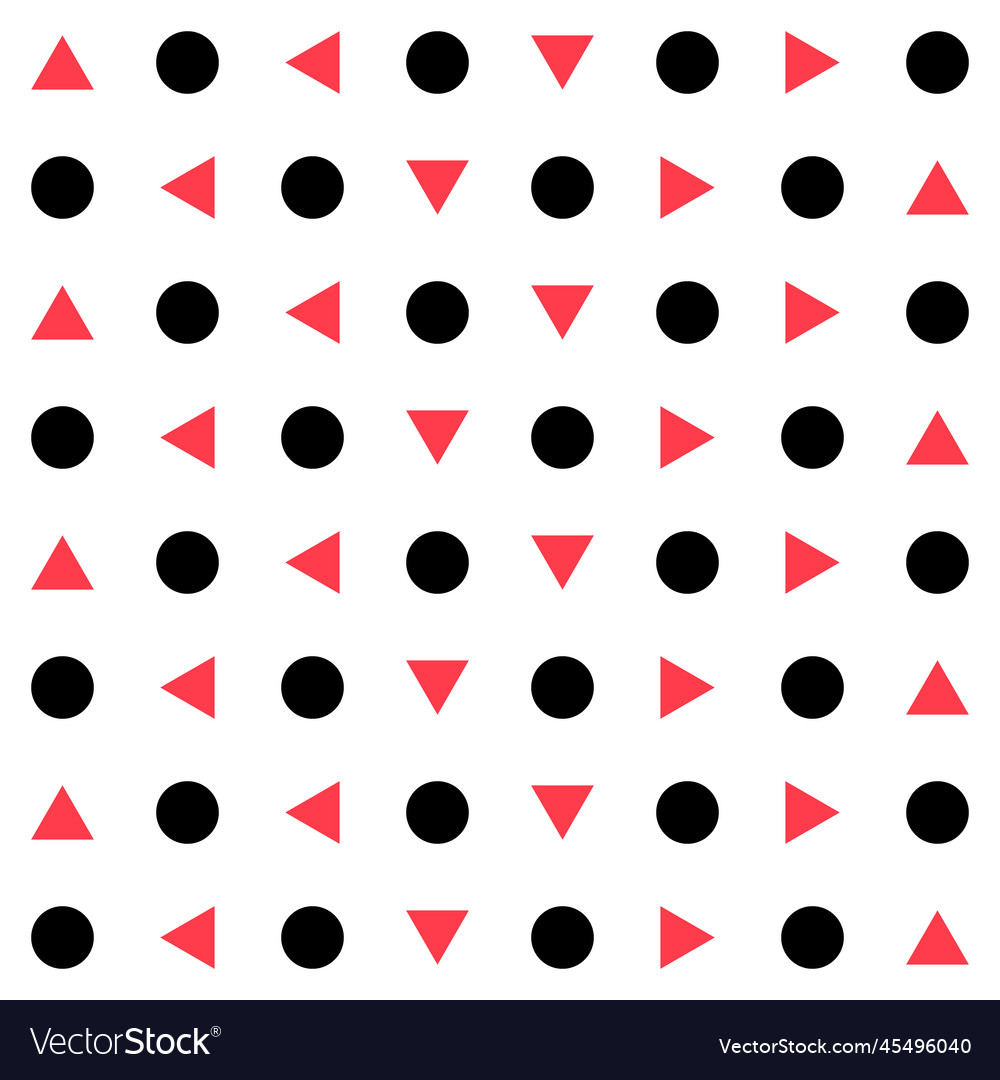 Triangle and circle abstract background seamless vector image Triangle and circle abstract background seamless