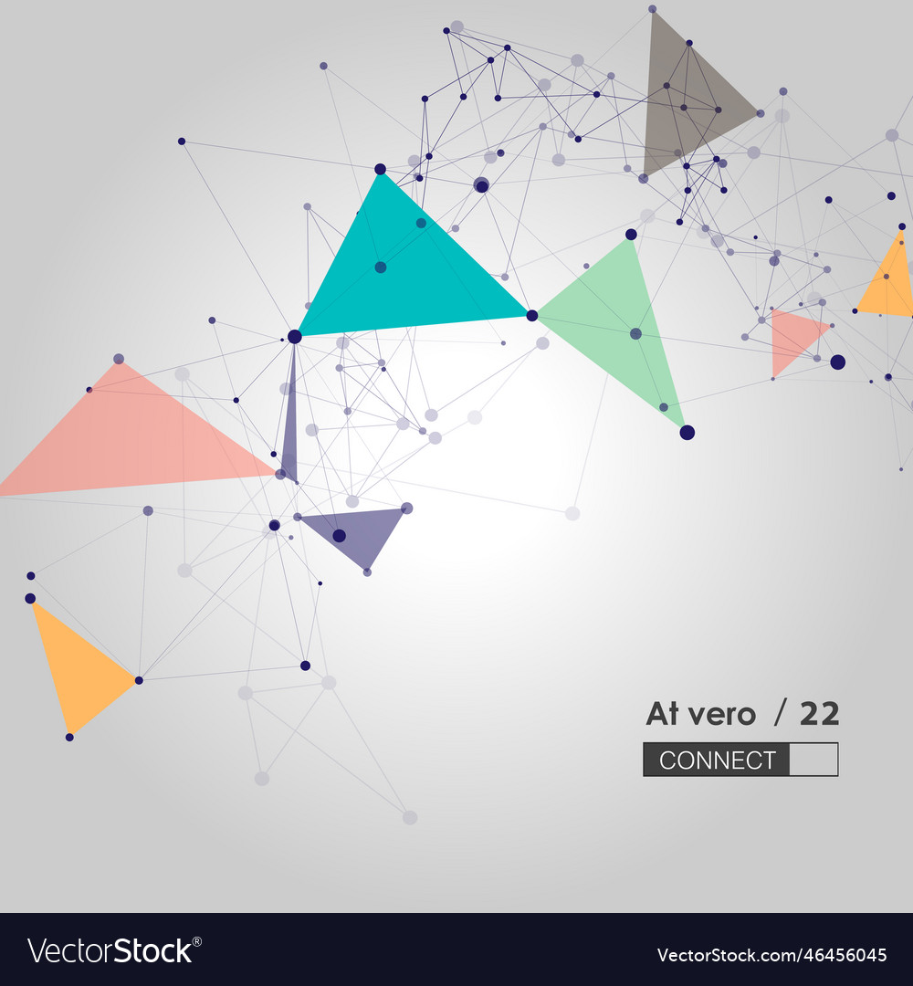 Abstract technology background connected dots vector image Abstract technology background connected dots