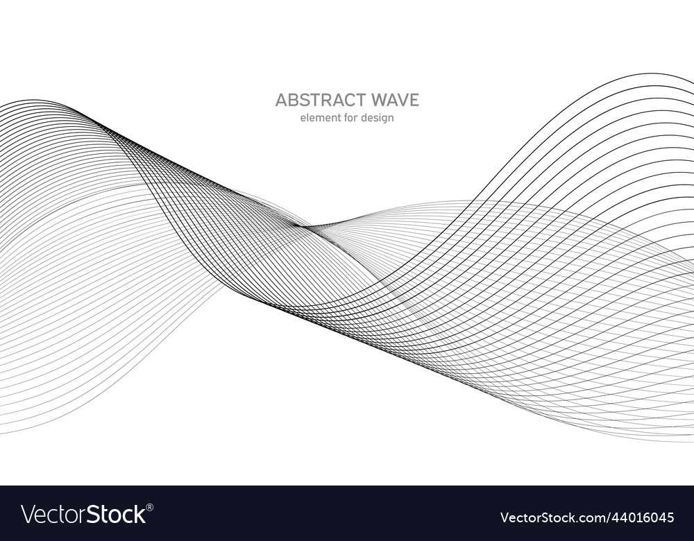 Abstract wave element for design digital