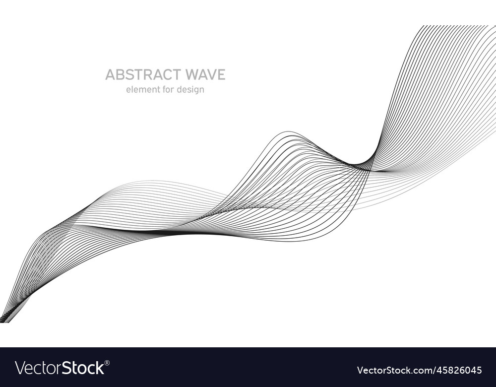 Abstract wave element for design digital vector image Abstract wave element for design digital