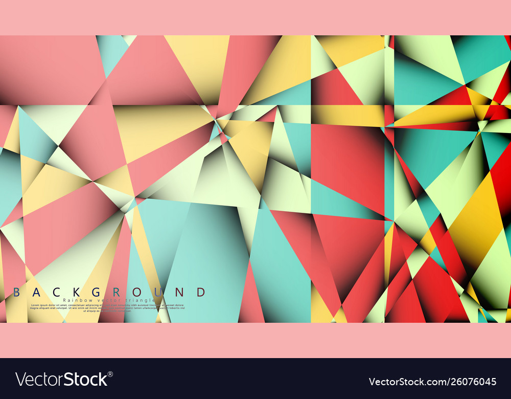 Background mosaic triangle vector image Background mosaic triangle