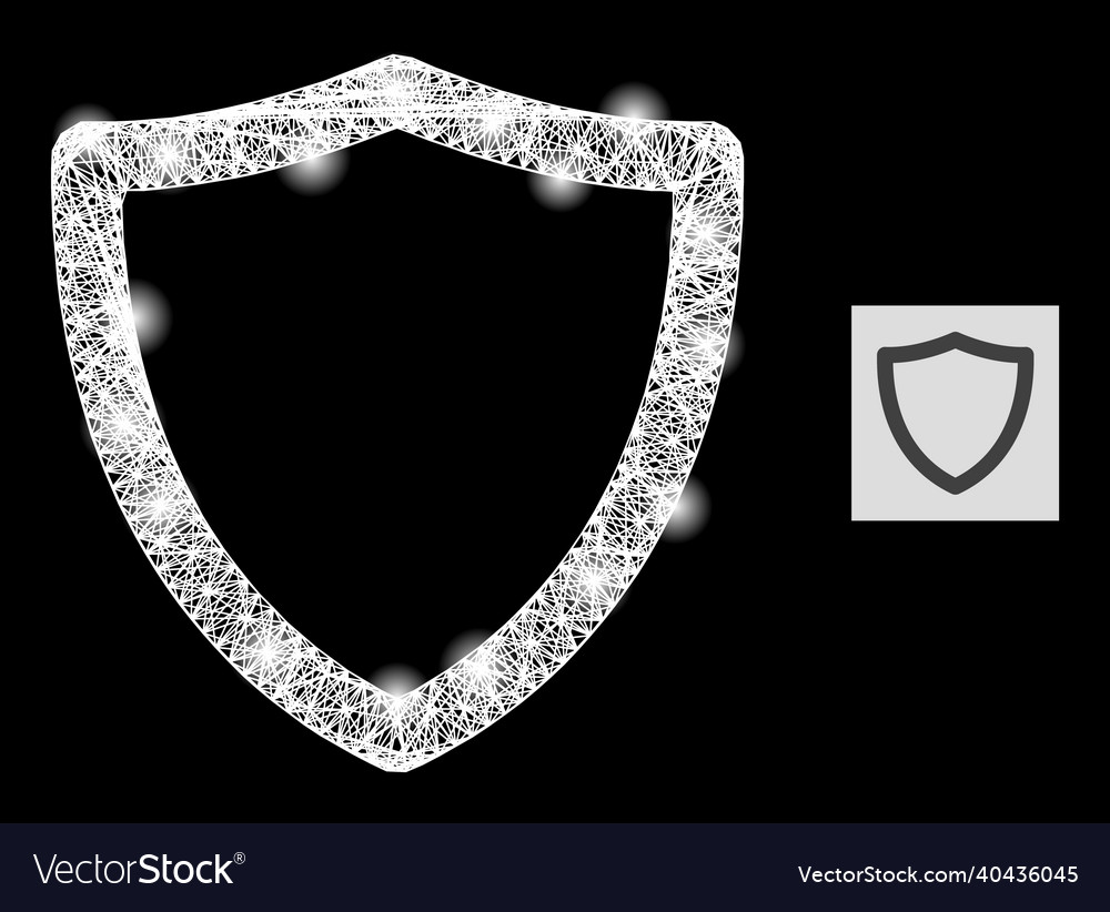 Flare net mesh shiled with glare spots Vector Image Flare net mesh shiled with glare spots
