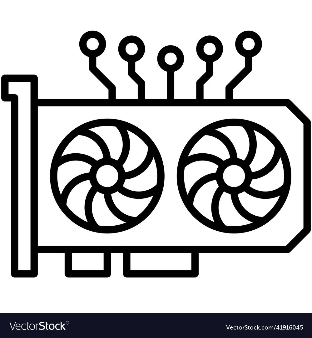 Gpu mining icon blockchain related