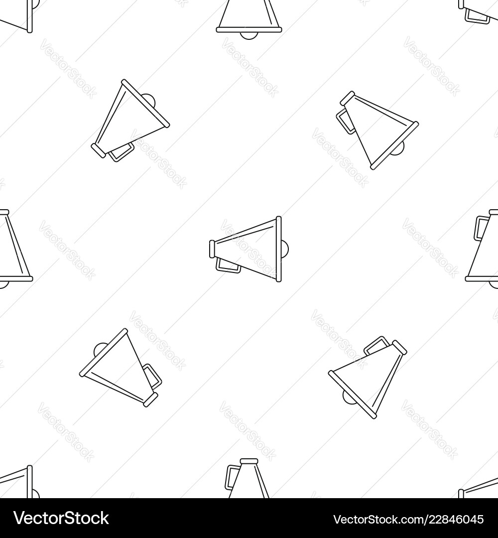 Loudspeaker pattern seamless Royalty Free Vector Image