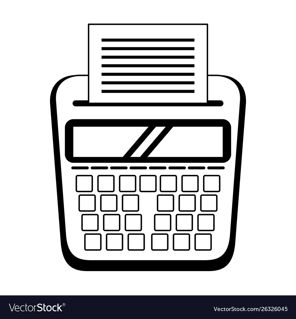 personal finance calculator cartoon in black and personal expense calculator