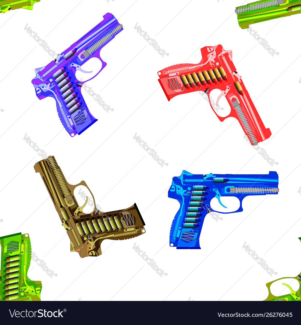 Seamless pattern scheme gun