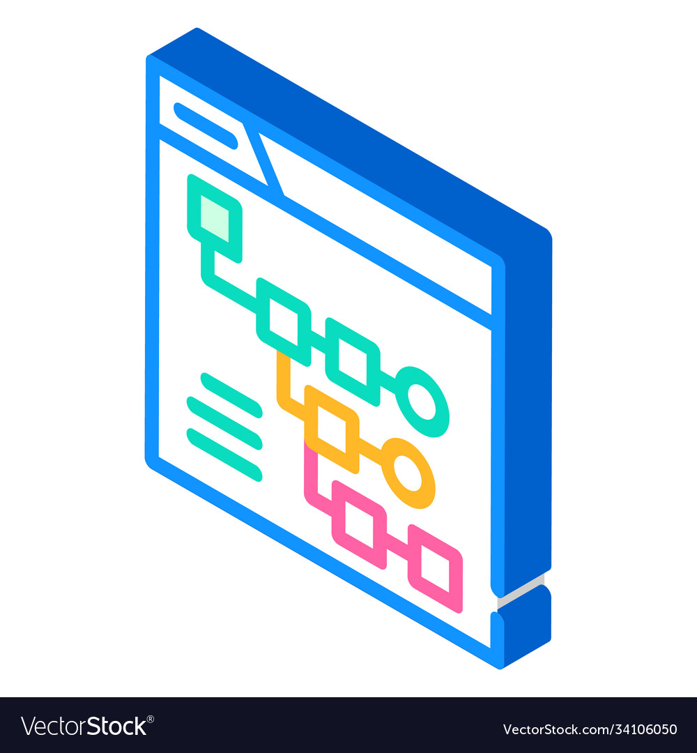 Exploratory data analysis isometric icon Vector Image Exploratory data analysis isometric icon