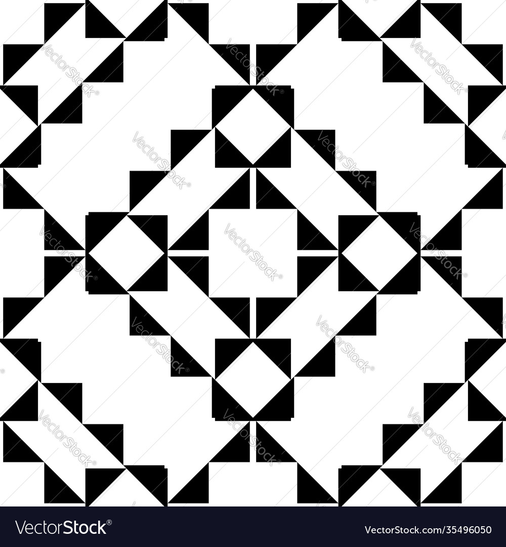 Geometric pattern with monochrome elements
