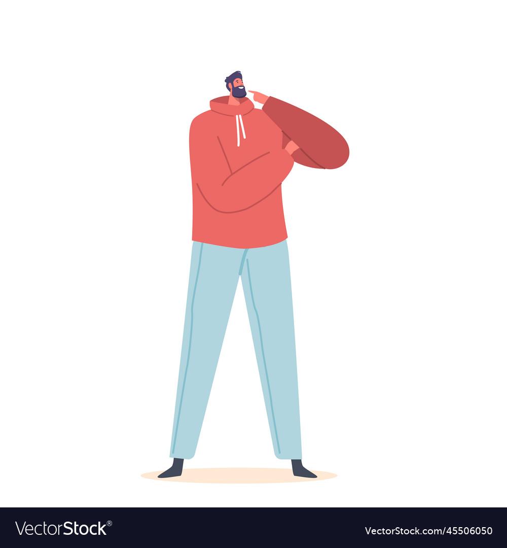 Man Contemplating a Problem