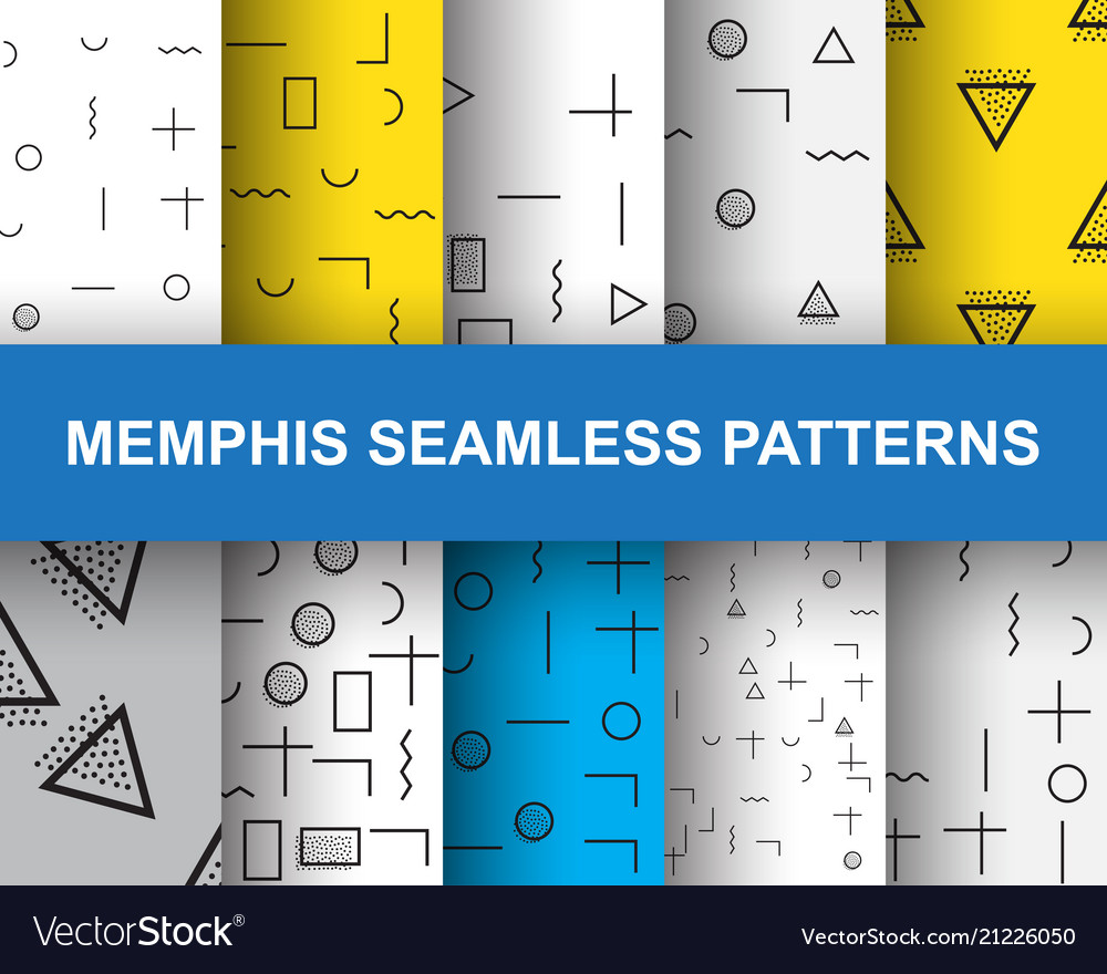 Memphis seamless pattern