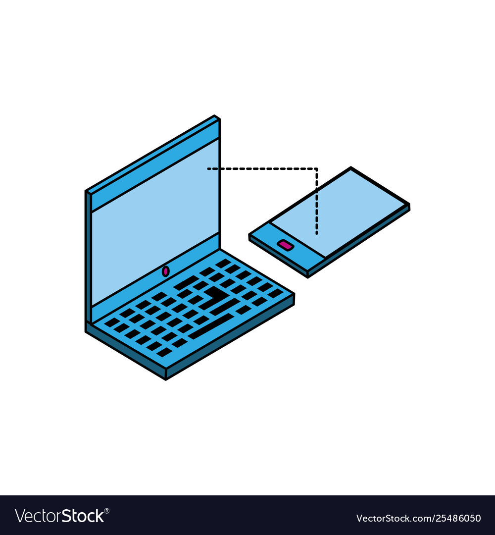 Smartphone with laptop computer