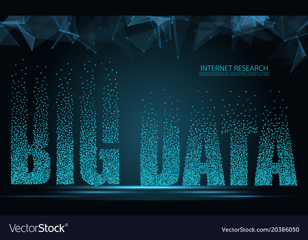 Text big data concept design of signal emitting
