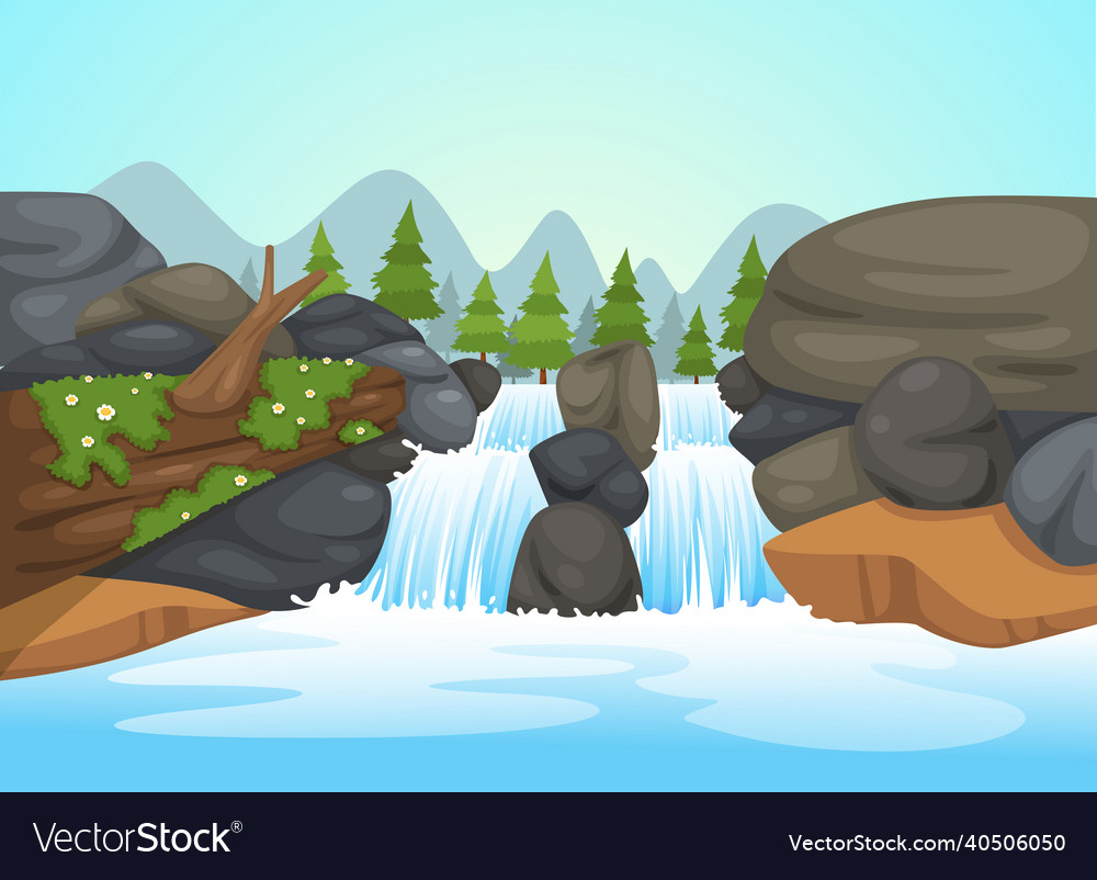 Waterfall landscape