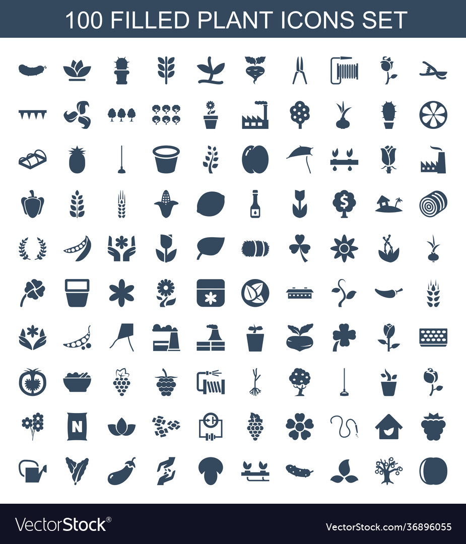 100 Pflanzensymbole