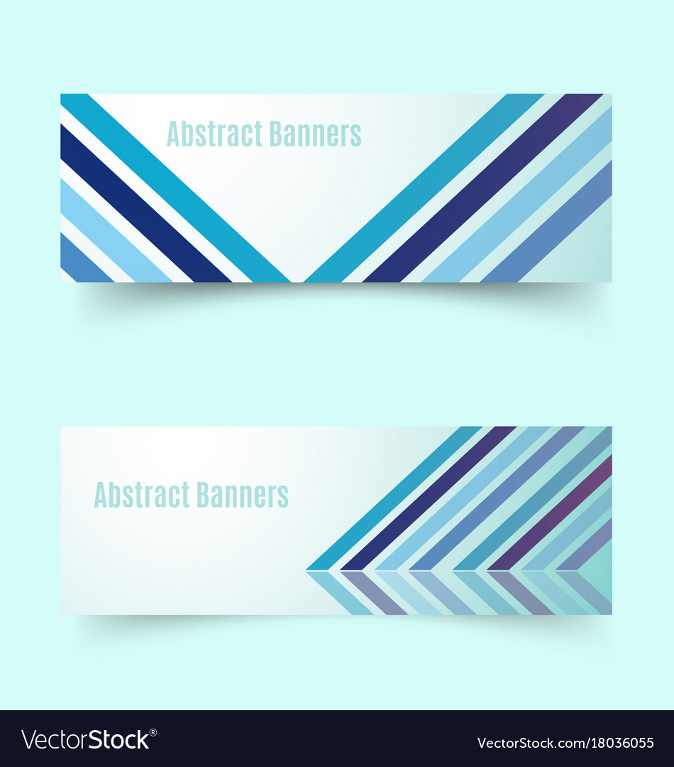 Abstrakte Banner Set