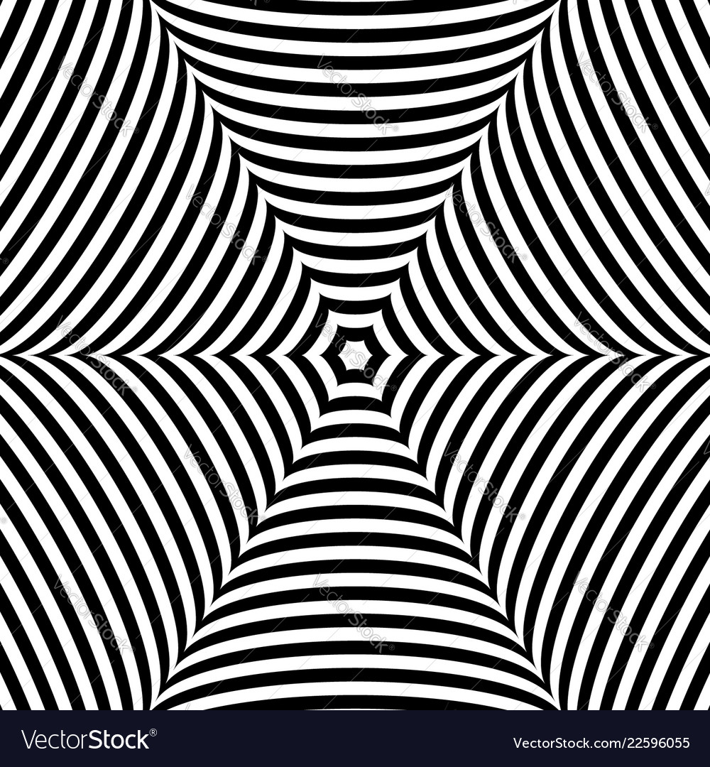 Abstract radiating pattern with deformed shapes vector image Abstract radiating pattern with deformed shapes