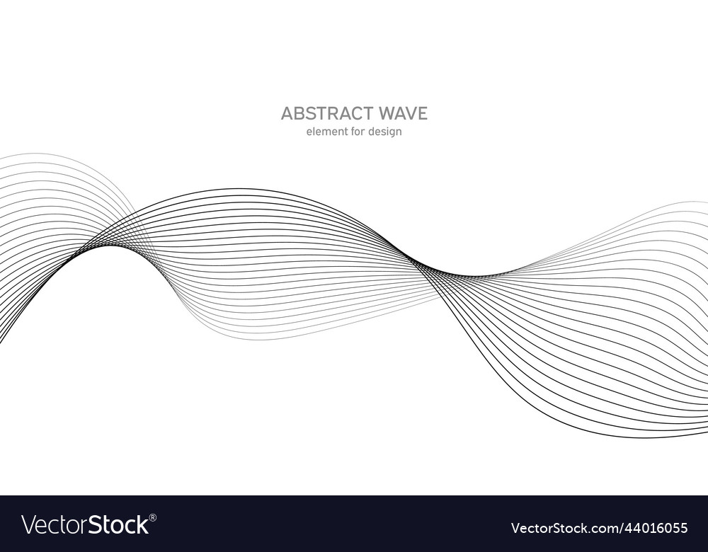 Abstract wave element for design digital