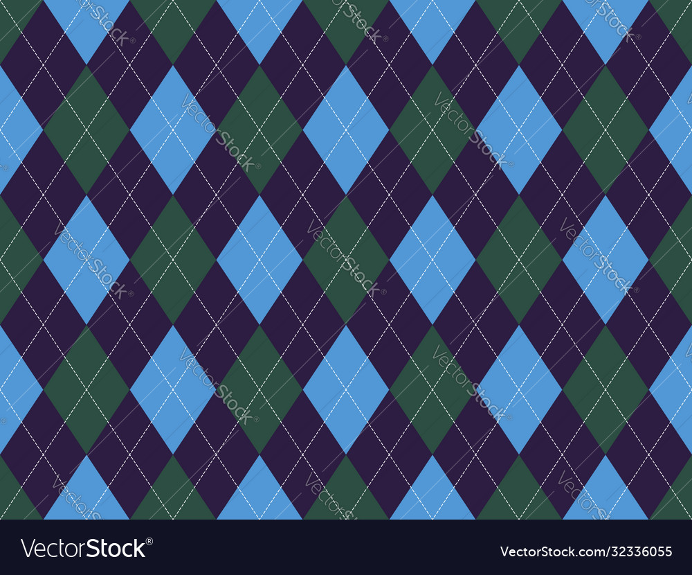 Argyle pattern seamless fabric texture background Vector Image Argyle pattern seamless fabric texture background