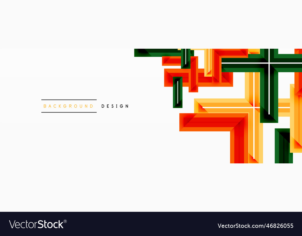Cross line background minimal geometric template vector image Cross line background minimal geometric template
