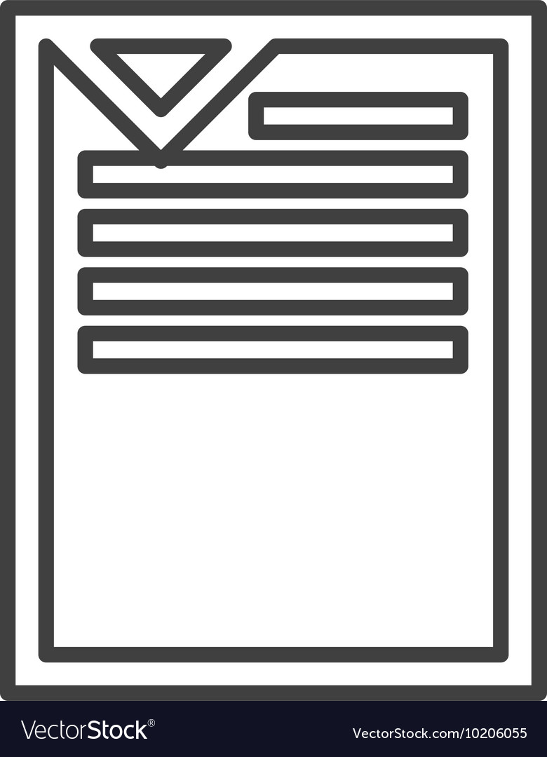 Document paper file isolated icon