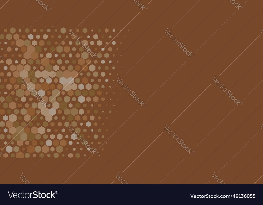 Geometric multi size hexagon with color