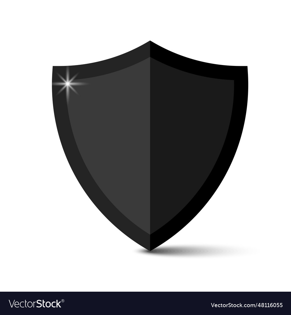 Metallische schwarze Schild eps 10 vector image Metallische schwarze Schild eps 10