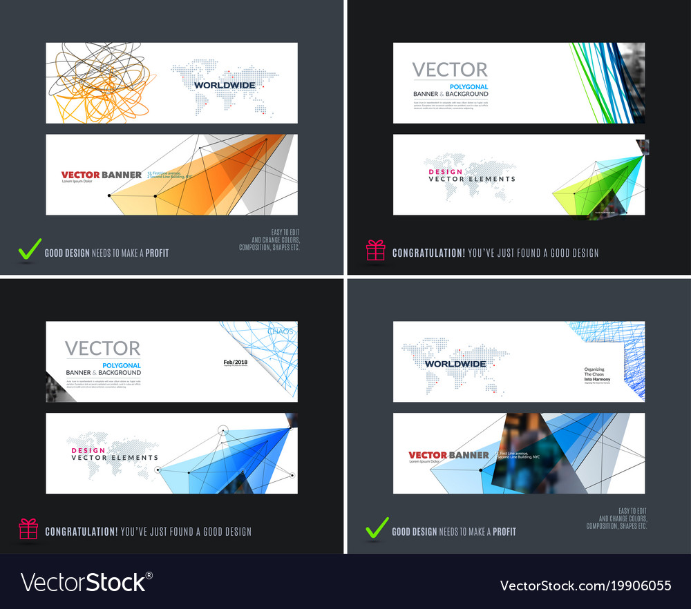 Modern Abstract Website Banners