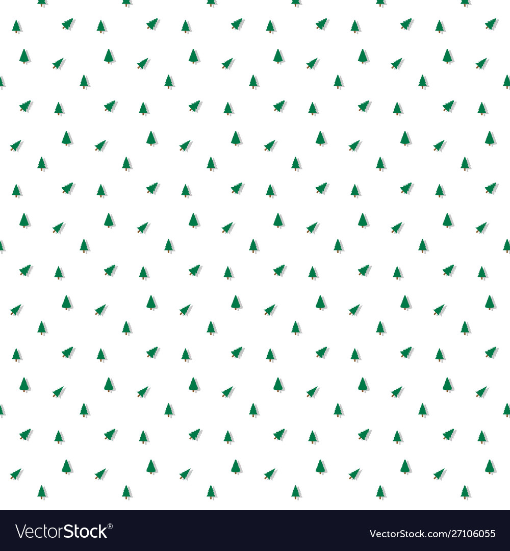 Pine tree pattern isolated on white background