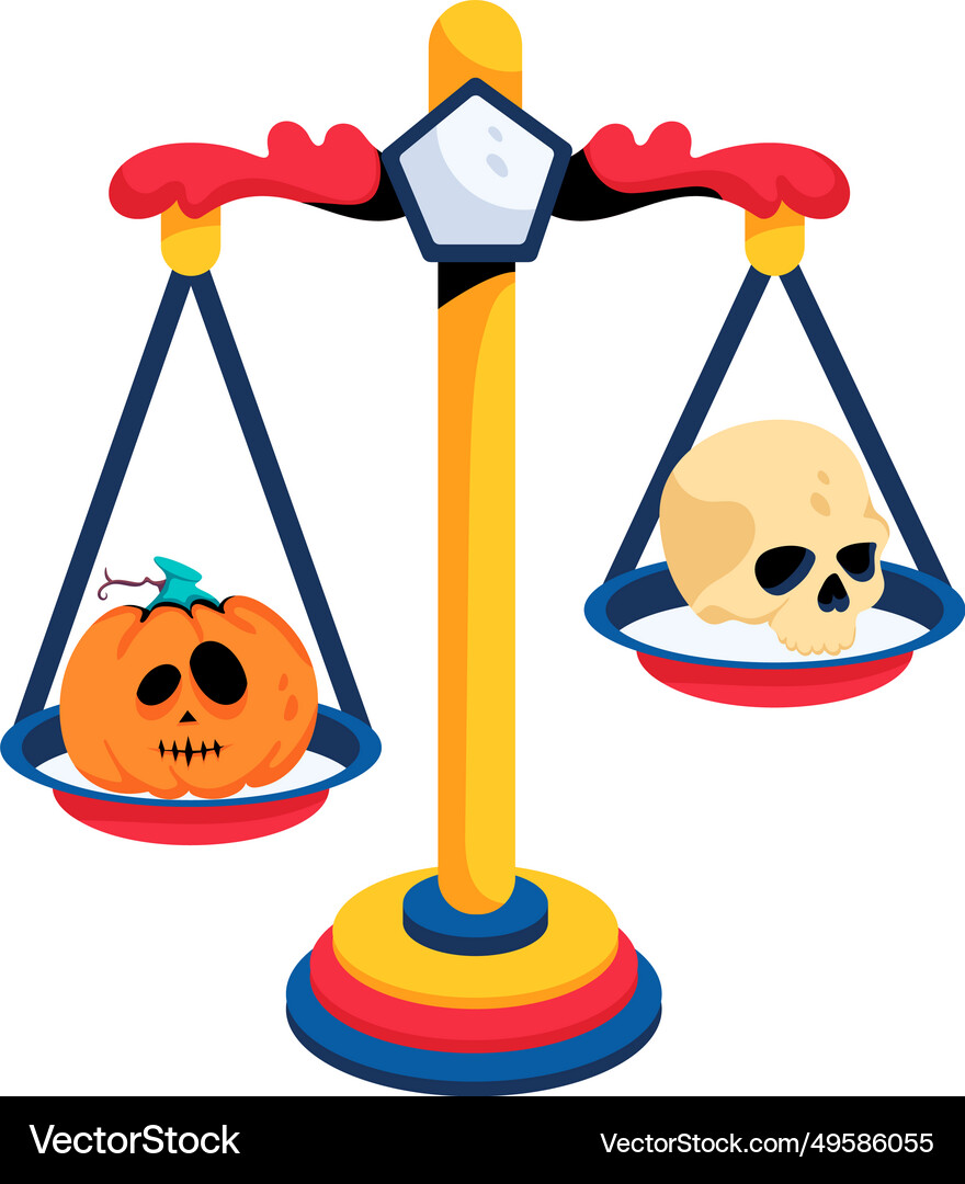 Pumpkin weight Royalty Free Vector Image VectorStock