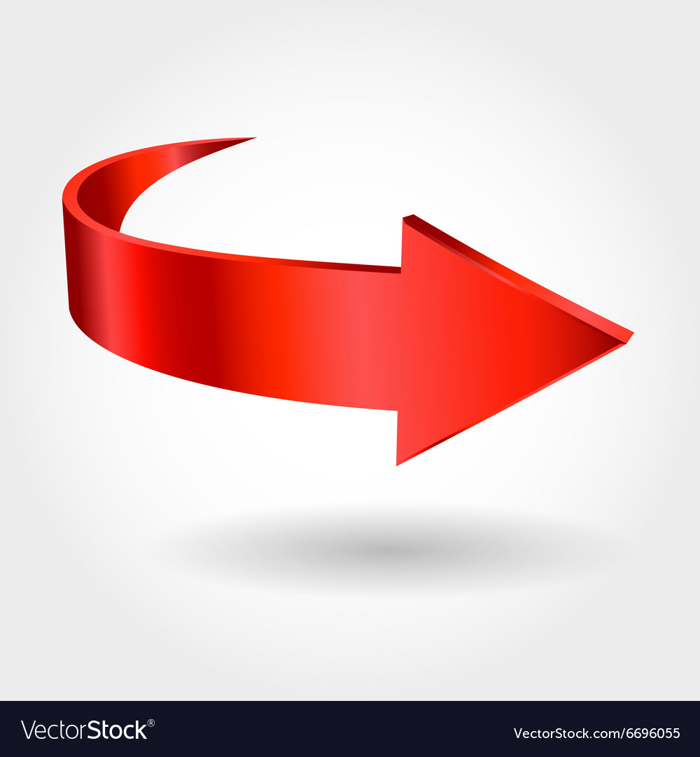 Red arrow Royalty Free Vector Image - VectorStock