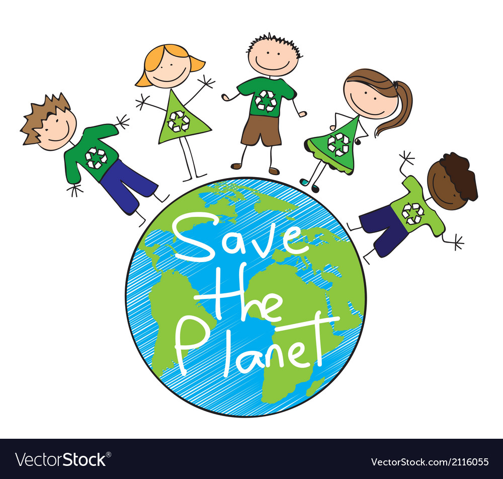 Save The Planet Royalty Free Vector Image VectorStock
