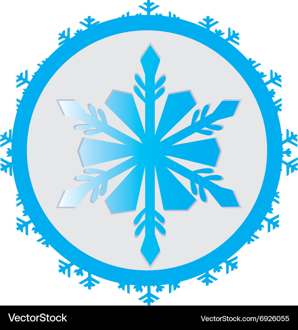Snowflake Royalty Free Vector Image - VectorStock