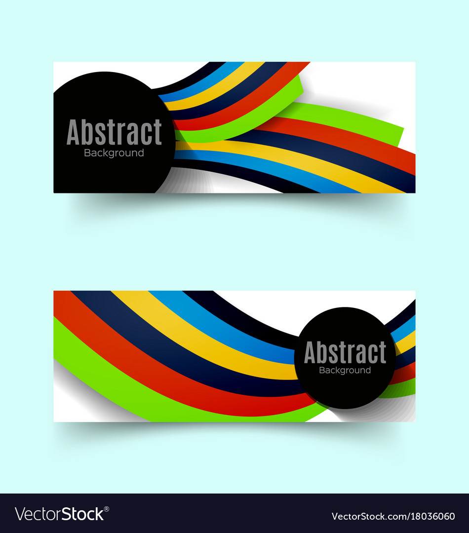 Abstract Banners Set Royalty Free Vector Image