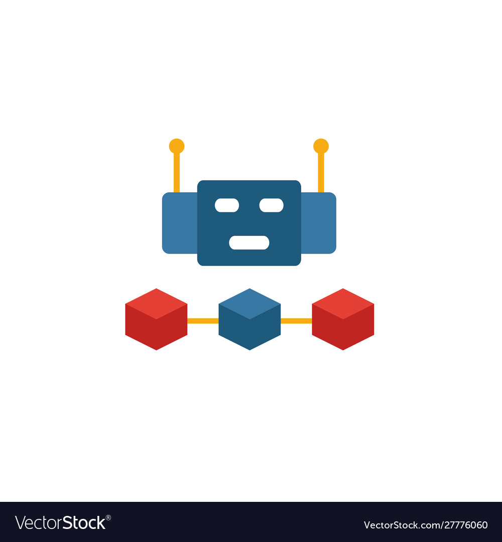 Autonomous icon simple element from blockchain